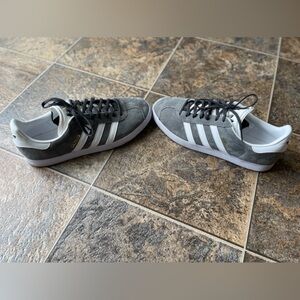 Adidas Gazelle- Grey/White, Men’s Size 10